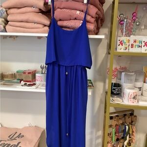 Vibrant Blue Sleeveless Dress